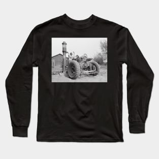 Filling the Tractor, 1940. Vintage Photo Long Sleeve T-Shirt